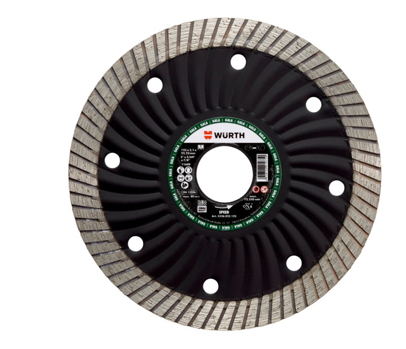 Diamanttrennscheibe TSHB DIA SP mit robustem Design und hartem Segmentschnitt für präzise Schnitte.