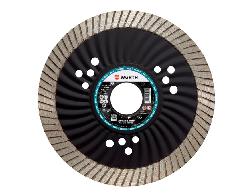 Diamanttrennscheibe TSHB DIA mit scharfen Kanten für präzises Schneiden von harten Materialien.