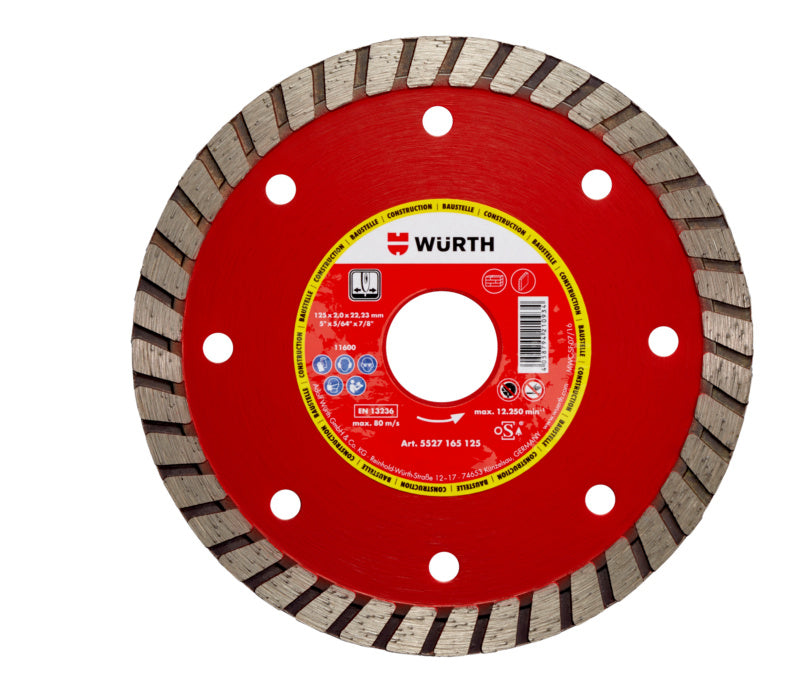 Diamanttrennscheibe TSHB DIA BAUSTELLE mit fortschrittlicher Diamanttechnologie für präzise Schnitte.