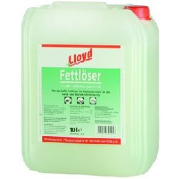 Lloyd Fettlöser in einem 10-Liter-Kanister mit praktischem Griff und Schraubverschluss.