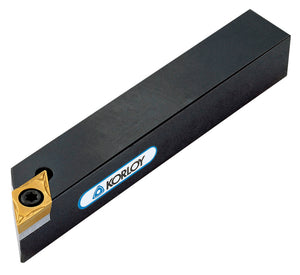 Klemmhalter für DC Wendeschneidplatten in robustem Stahl mit präziser Spannvorrichtung.