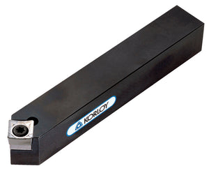 Robuster Klemmhalter aus Stahl für SC Wendeschneidplatten mit einfachem Wechselmechanismus.