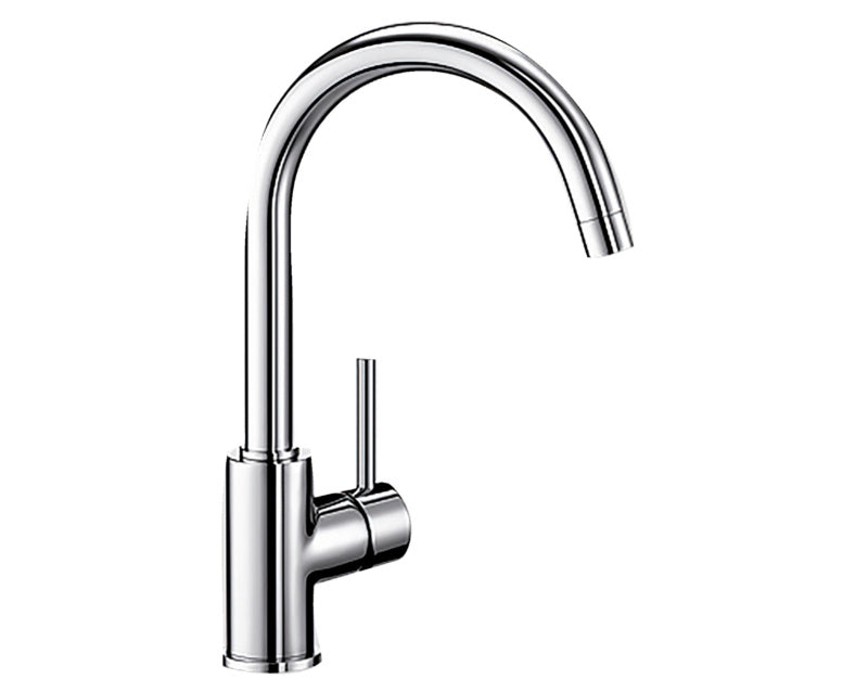 Küchenarmatur ARM-KUE-BLMIDA in glänzendem Chrom mit schwenkbarem Auslauf und Hebel.