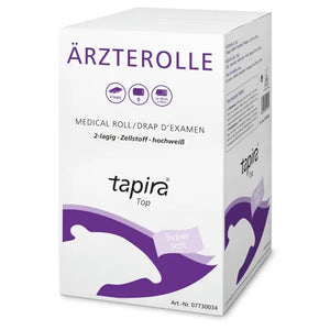 Ärzterolle von Tapira Top, 2-lagig, Zellstoff, hochweiß, 59cm x 50m.