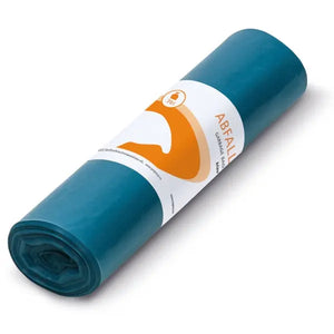 TAPIRA plus blue 70L garbage bags made of LDPE.