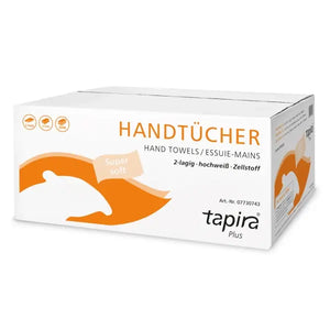 Tapira Plus Handtuchpapier, hochweiß, 2-lagig, Zellstoff.