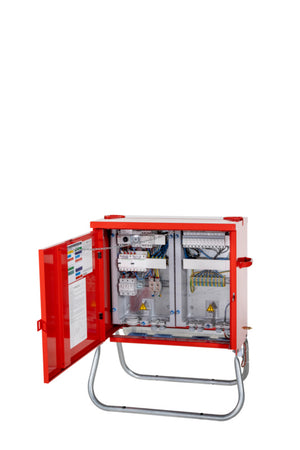 Stromverteiler VERT-CONT-LICHT mit klaren Beschriftungen und robustem Design für elektrische Verteilung.