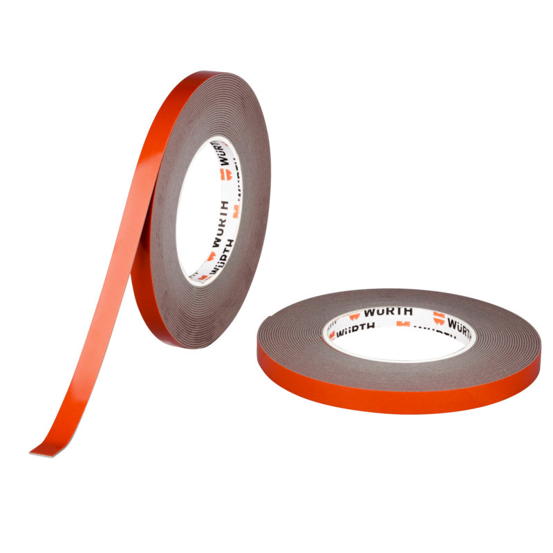 Grau doppelseitiges Befestigungsband 12 mm breit und 10 m lang in einer Rolle