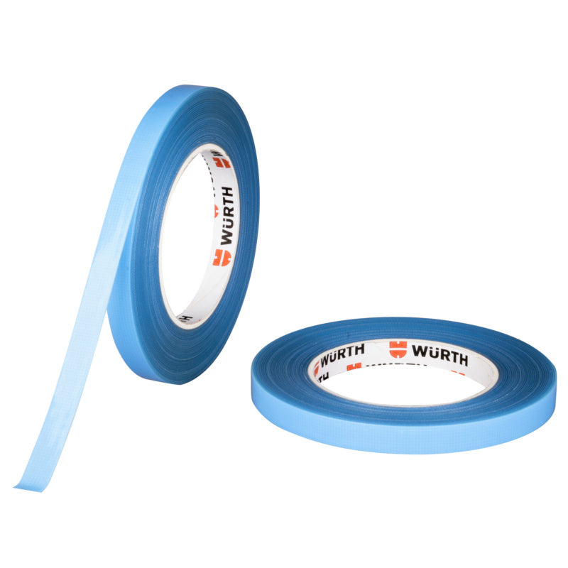 Transparentes doppelseitiges Befestigungsband, 12 mm breit und 10 m lang, auf einer Rolle.
