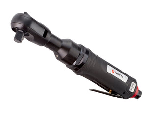 Schlagratschenschrauber mit kompaktem Design und ergonomischem Griff für präzise Schraubarbeiten.