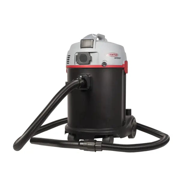 Robuster Nasssauger mit 30L Edelstahlbehälter und Schlauch.