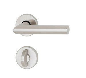 Edelstahl-Türdrücker TD-A2-A305-CLICK-ROS mit ergonomischer Form und CLICK-Funktion.