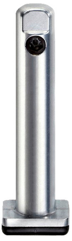 Unsichtbarer Sockelhöhenversteller aus Metall, belastbar bis 300 kg, verstellbar bis 100 mm.