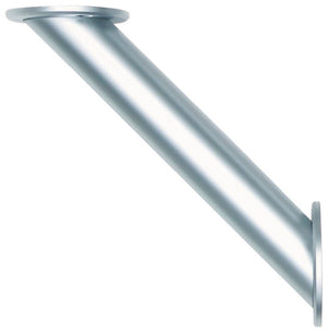 Mattschwarze Barkonsole für Küche mit 45 Grad Winkel, 45 cm Durchmesser, 180 cm Länge