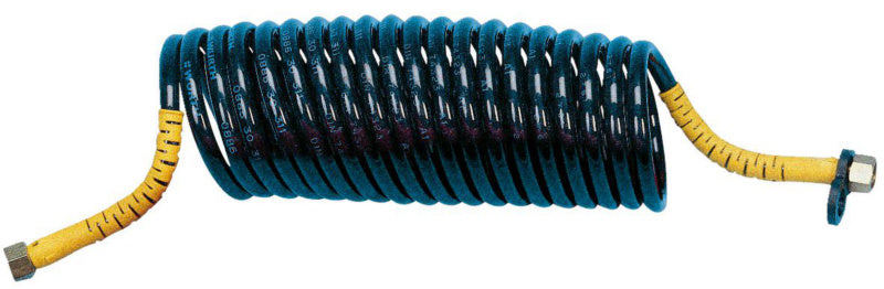 Black and yellow air spring with a length of 4.0 meters.