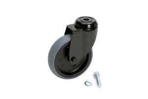 Robuster Werkstattwagen mit flexiblen Lenkrollen und großzügiger Arbeitsfläche für Werkzeuge.