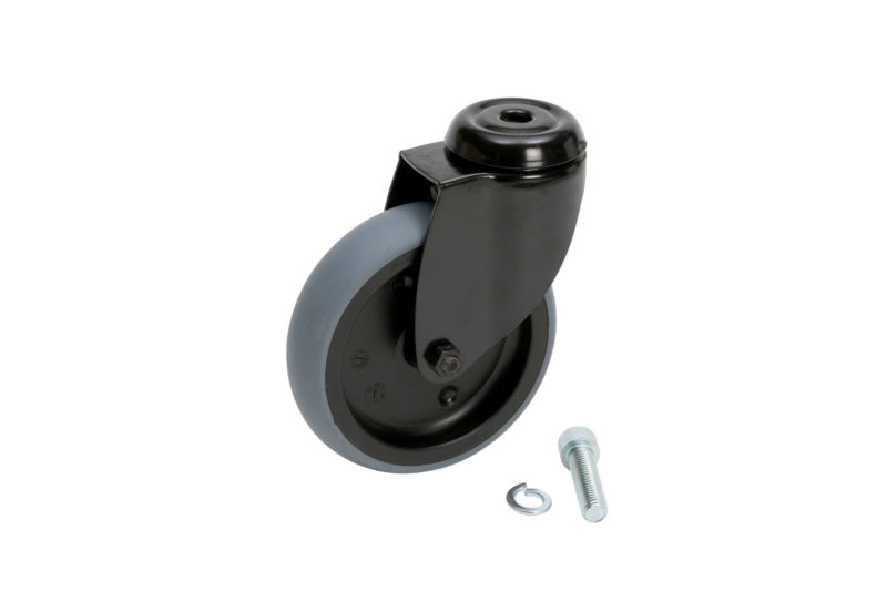 Robuster Werkstattwagen mit flexiblen Lenkrollen und großzügiger Arbeitsfläche für Werkzeuge.