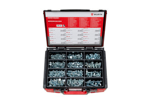 Schraube mit Senkkopf und Vierkantansatz, DIN608, aus Metall gefertigt.