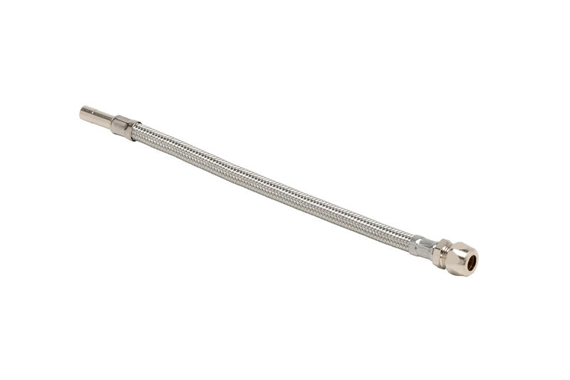Stahlflexschlauch-FLEXSCHL-3/8ZOQUETSCHX10MM-ROHRSTUT-L300     Verpackungsinhalt    10 Einheit
