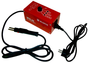 Thermoschmelzgerät Elektro-KSTSCHMELZWZG-EL-WTG40 in kompakter Bauweise mit ergonomischem Griff.