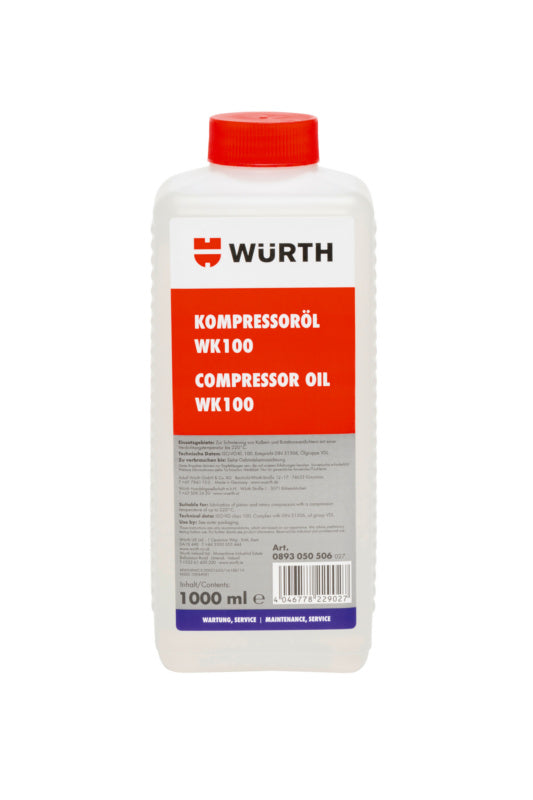 Druckluftöl- DLOEL-WK100-1LTR     Verpackungsinhalt    1 Einheit