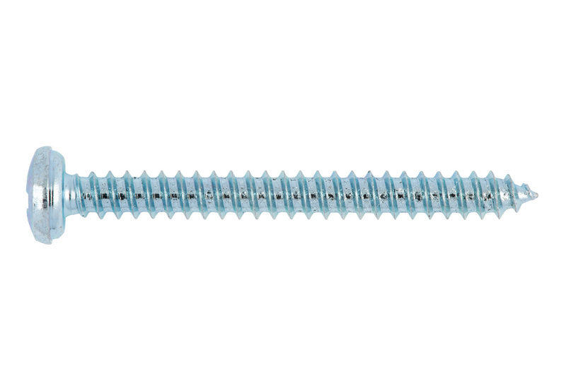 Edelstahlschraube mit Linsenkopf und Schlitzantrieb, korrosionsbeständig und robust.