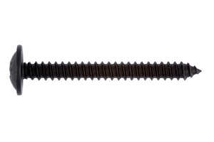 Blechschraube mit Linsenkopf und Flansch, aus Stahl, rostgeschützt und flächenbündig montierbar.