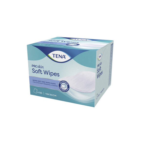TENA Proskin Soft Wipes, 135 Stück, 19x30cm