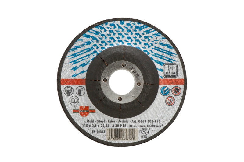 Hochleistungsfähige Trennscheibe TSHB in Blau, geeignet für Stahl, mit hoher Lebensdauer.