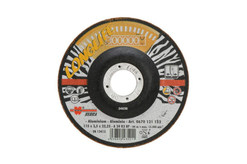 Gelbe gebundene Trennscheibe TSHB LL mit 230 mm Durchmesser für Winkelschleifer.