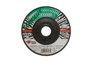 Schruppscheibe SSHB LL mit 125 mm Durchmesser und 6 mm Dicke für effizientes Schleifen von Materialien.