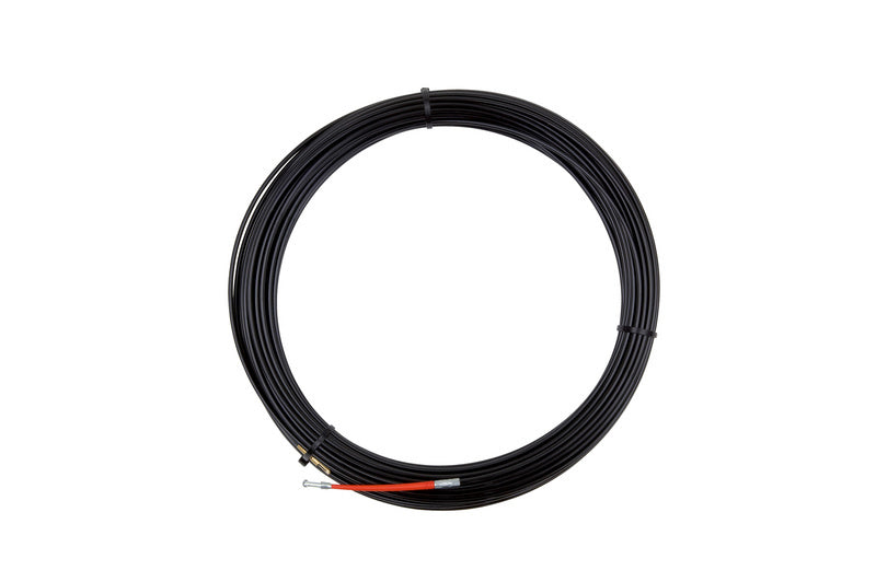 Kabeleinzugspirale in flexibler Bauweise mit integrierter Markierungsskala für Kabelverlegung.