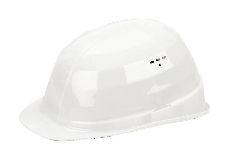 Weißer Schutzhelm SHTZHELM SH-6 mit 6-Punkt-Band und verstellbarem Kopfband