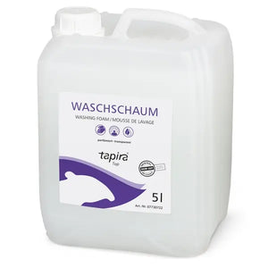 Ein 5L Kanister Tapira Waschschaum, parfümiert und transparent.