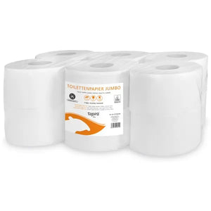 Tapira Plus Toilettenpapier Mini Jumbo, 2-lagig, hochweiß, Recycling.