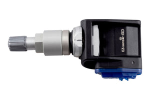 Universal tire pressure monitoring sensor with a sleek design and easy installation features.
