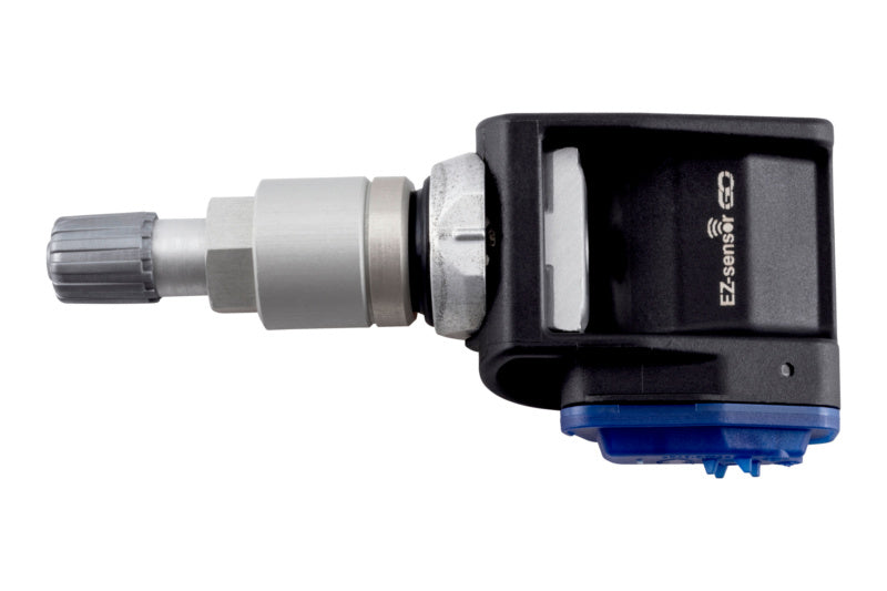 Universal tire pressure monitoring sensor with a sleek design and easy installation features.