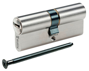 Robuste Schließanlage mit integriertem Zylindersystem, ideal für Handwerkerbedarf.