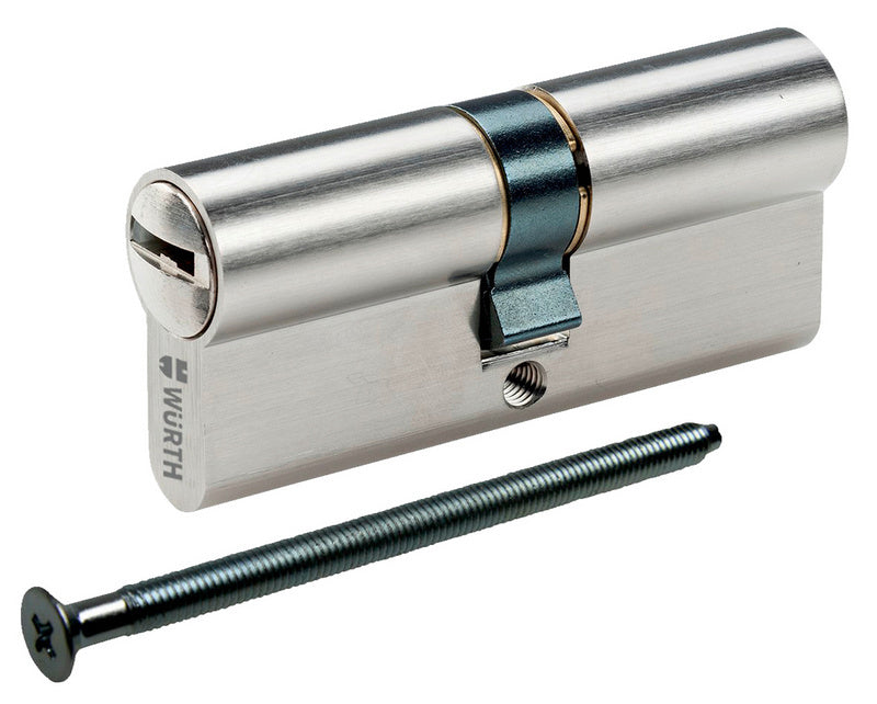 Robuste Schließanlage mit integriertem Zylindersystem, ideal für Handwerkerbedarf.