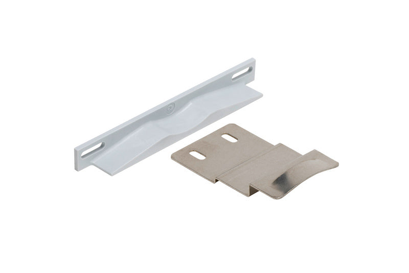 Schiebetürbeschlag redoslide-M mit Zubehör ZWISSTOPR, geeignet für Holz, Glas oder Metalltüren.