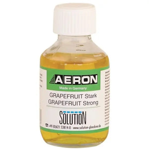 Aeron Grapefruit Stark 100ml bottle with yellow liquid.