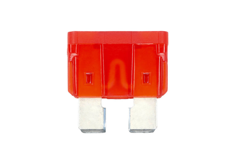 Silver and red 10A electrical connector with 25 units in a pack.