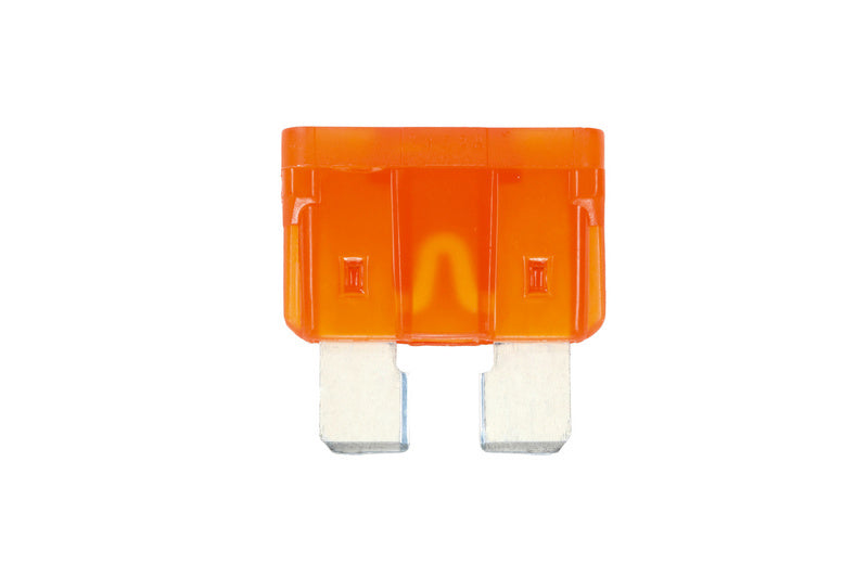 Silver and orange FLSTESI-ATO fuse holder with 40 amp rating and 25 pieces in set