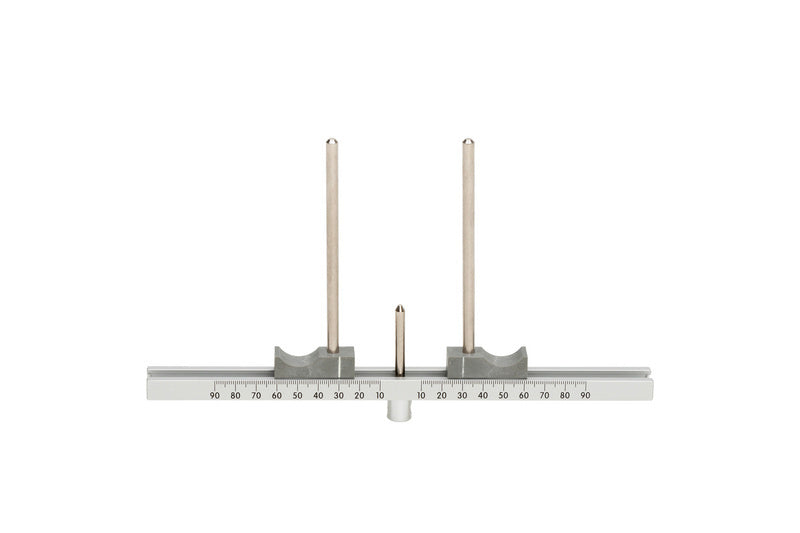 Kompaktes Messlehrenzubehör für Profilzylinder mit präziser Verarbeitung und einfacher Handhabung.