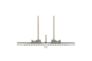 Profilzylinder Zubehör Messlehre in kompakter Verpackungseinheit für präzise Türmessungen.