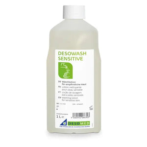Desowash Sensitive mildes Handwaschmittel in 1L Spenderflasche.