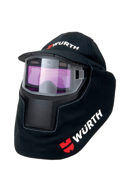 Schwarzes Schweißer Cap in Größe 9-12 mit ergonomischem Design und hitzebeständigem Material.