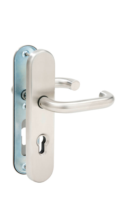 Schutzbeschlag aus Edelstahl SBS A2 S302 mit korrosionsbeständiger und ästhetischer Oberfläche.