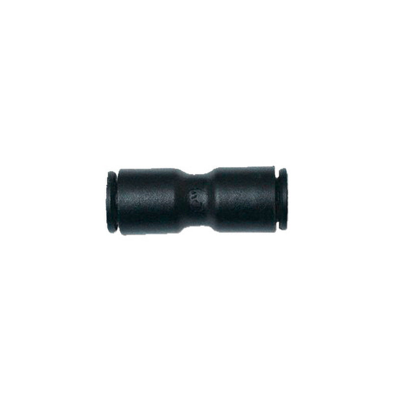Ten straight-through connectors, 6mm diameter, suitable for various applications.