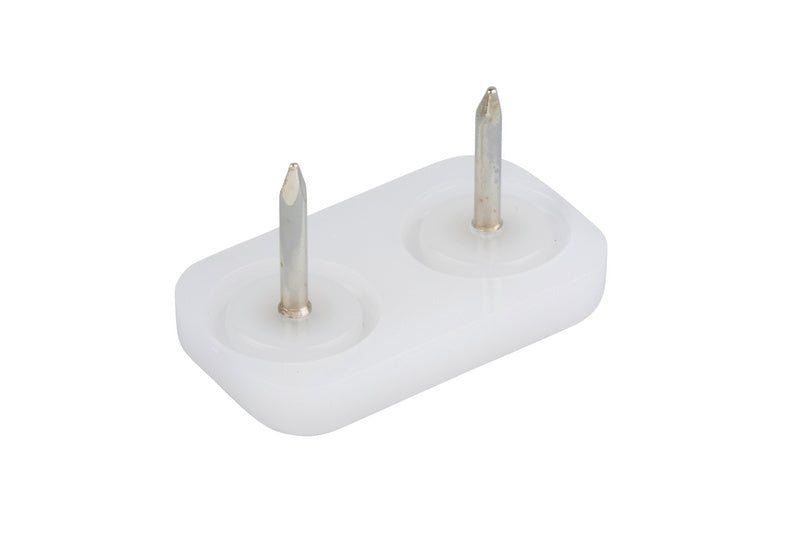 Runde Möbelgleiter aus Polyethylen mit 25 mm Durchmesser für sanftes Gleiten auf Böden.